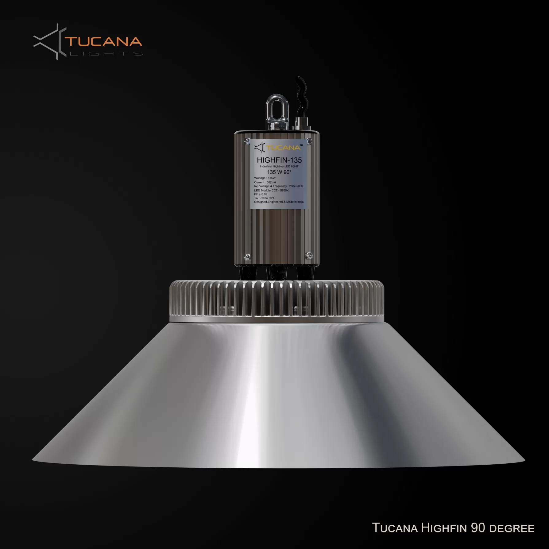 Highfin High power Industrial lights 90 degree